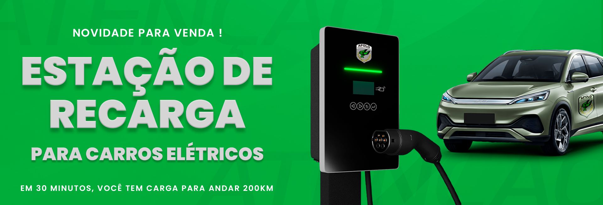 Estação de recarga para carros elétricos à venda